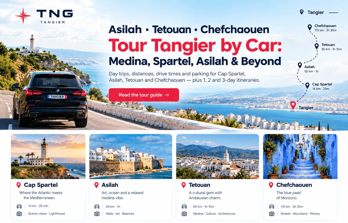 Tanger mit dem Auto: Medina, Spartel, Asilah